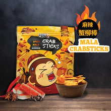 Load image into Gallery viewer, Snacky & Crisps Spicy Mala Crab Stick (80g)